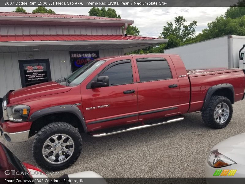 Inferno Red Crystal Pearl / Medium Slate Gray 2007 Dodge Ram 1500 SLT Mega Cab 4x4