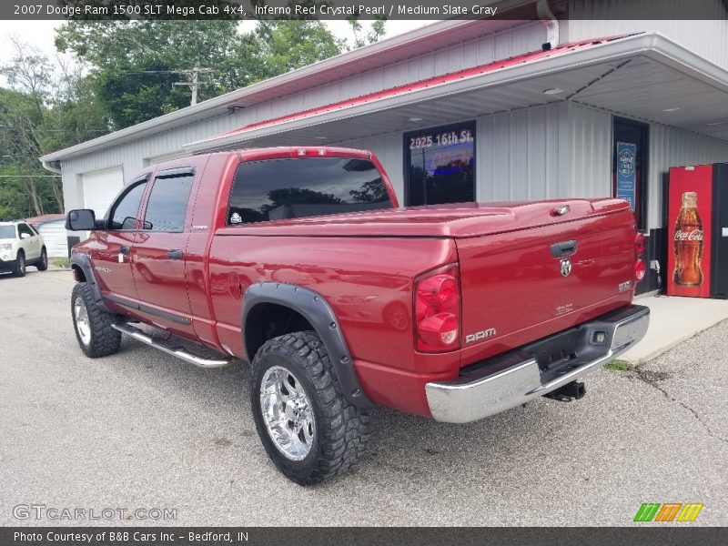 Inferno Red Crystal Pearl / Medium Slate Gray 2007 Dodge Ram 1500 SLT Mega Cab 4x4