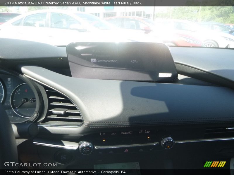 Snowflake White Pearl Mica / Black 2019 Mazda MAZDA3 Preferred Sedan AWD