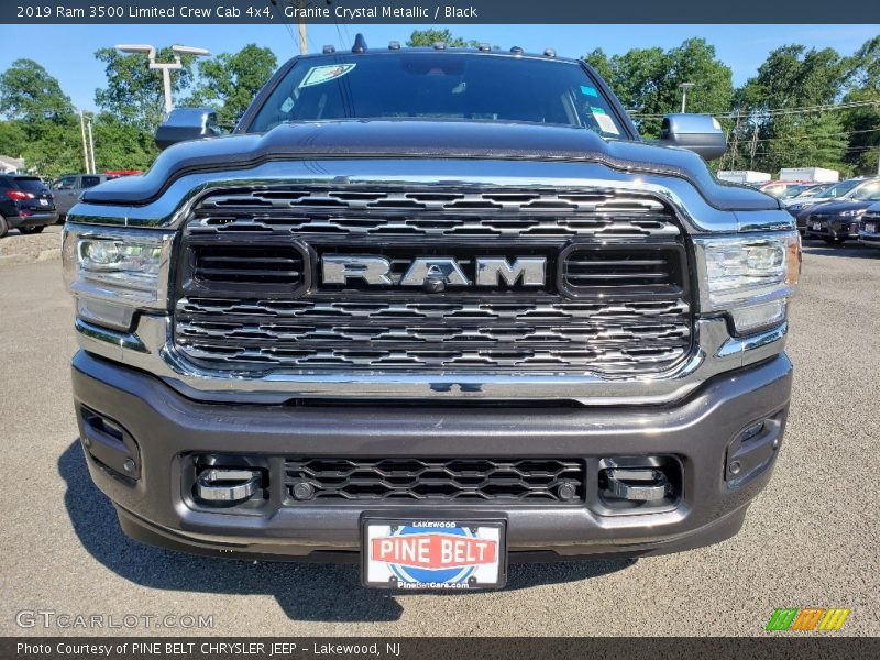Granite Crystal Metallic / Black 2019 Ram 3500 Limited Crew Cab 4x4