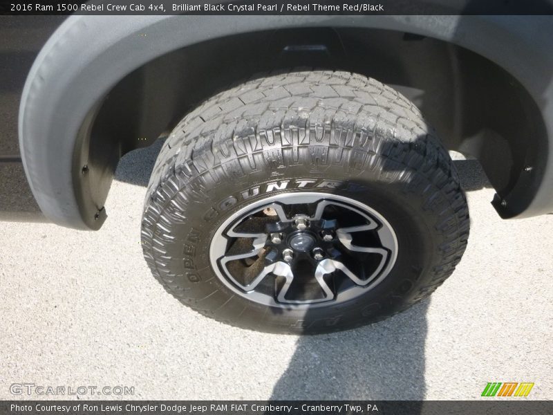 Brilliant Black Crystal Pearl / Rebel Theme Red/Black 2016 Ram 1500 Rebel Crew Cab 4x4