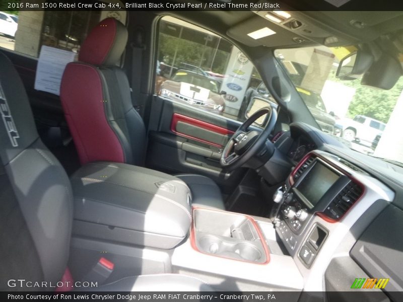 Brilliant Black Crystal Pearl / Rebel Theme Red/Black 2016 Ram 1500 Rebel Crew Cab 4x4