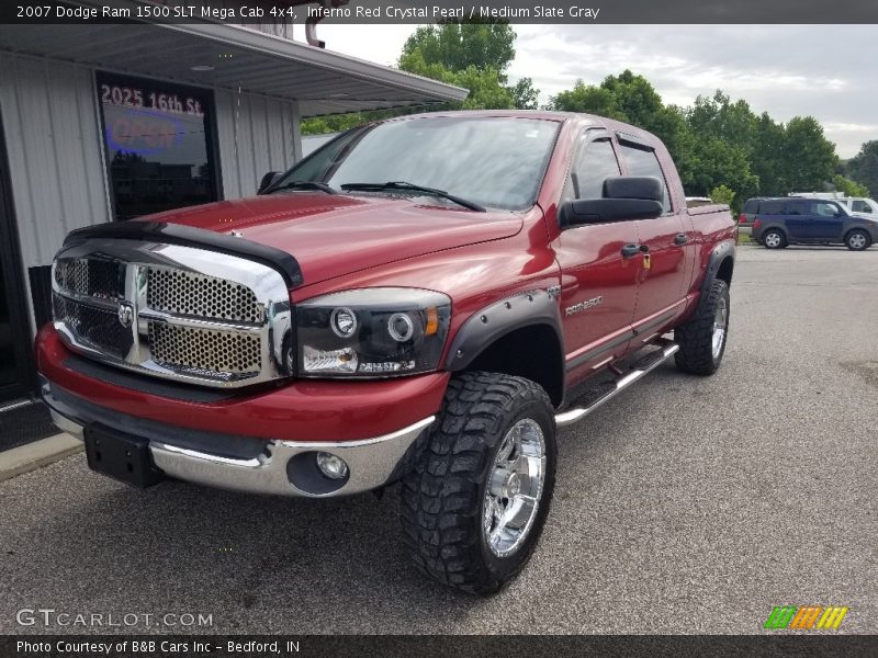 Inferno Red Crystal Pearl / Medium Slate Gray 2007 Dodge Ram 1500 SLT Mega Cab 4x4