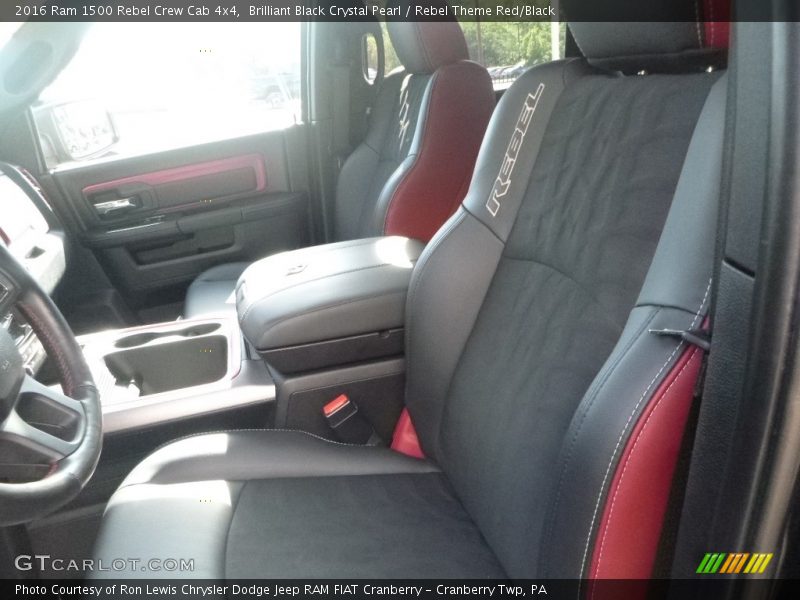 Brilliant Black Crystal Pearl / Rebel Theme Red/Black 2016 Ram 1500 Rebel Crew Cab 4x4
