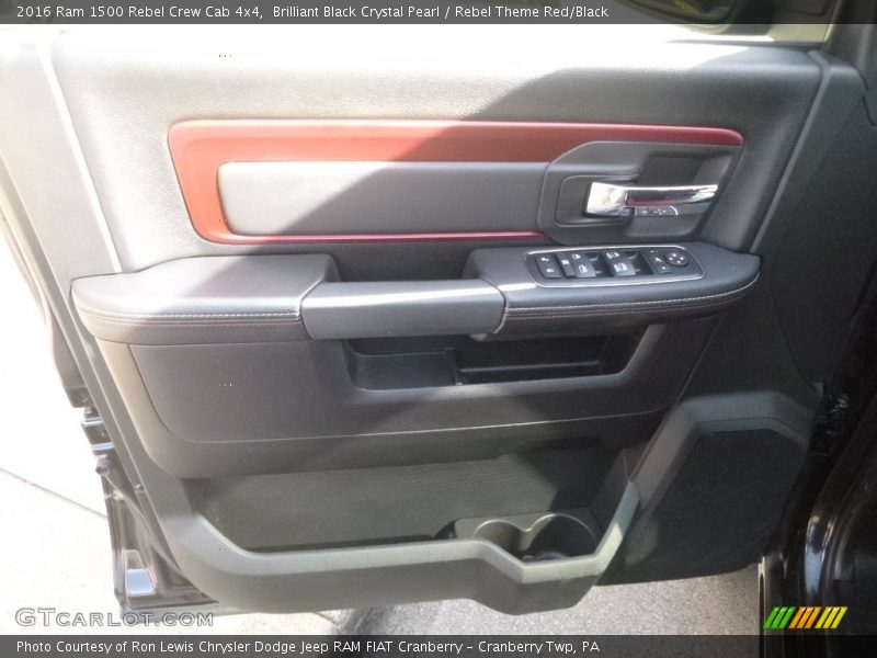 Brilliant Black Crystal Pearl / Rebel Theme Red/Black 2016 Ram 1500 Rebel Crew Cab 4x4