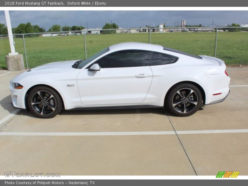 Oxford White / Ebony 2018 Ford Mustang GT Fastback
