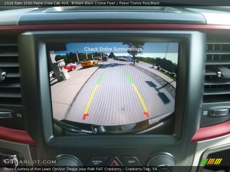 Brilliant Black Crystal Pearl / Rebel Theme Red/Black 2016 Ram 1500 Rebel Crew Cab 4x4