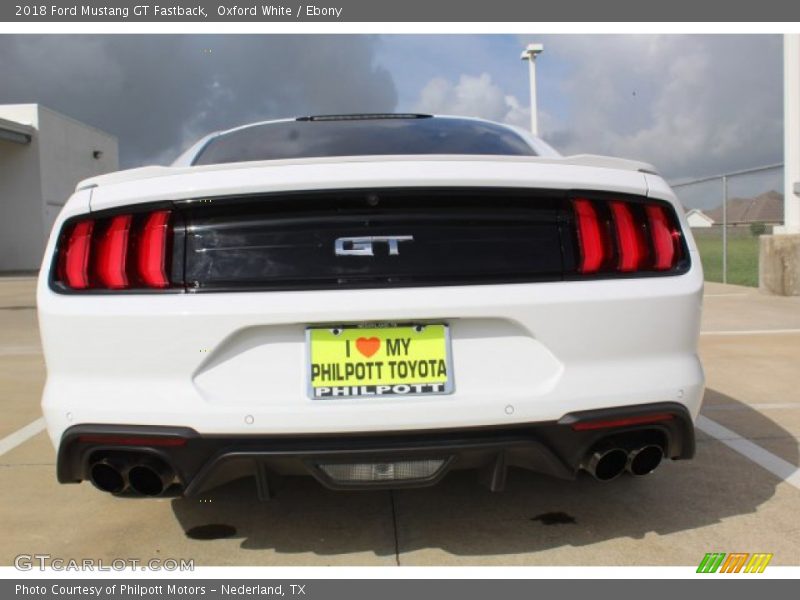 Oxford White / Ebony 2018 Ford Mustang GT Fastback