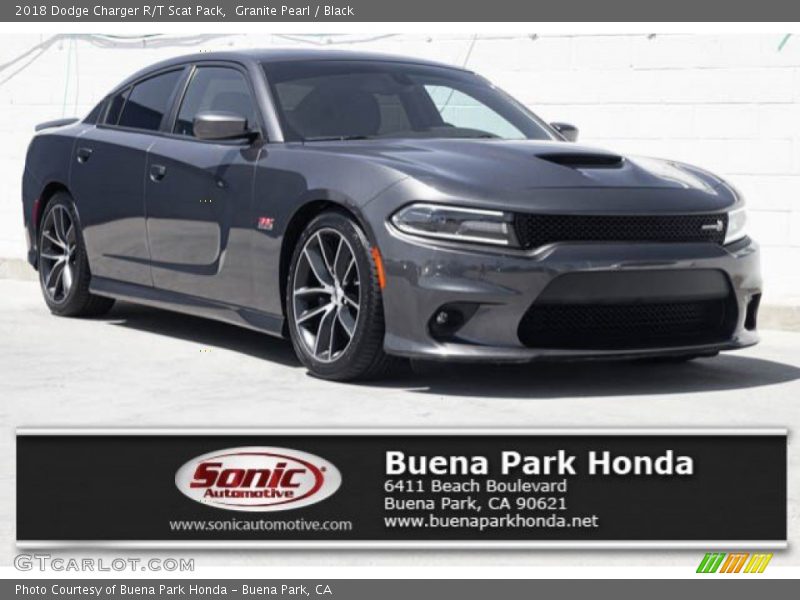 Granite Pearl / Black 2018 Dodge Charger R/T Scat Pack