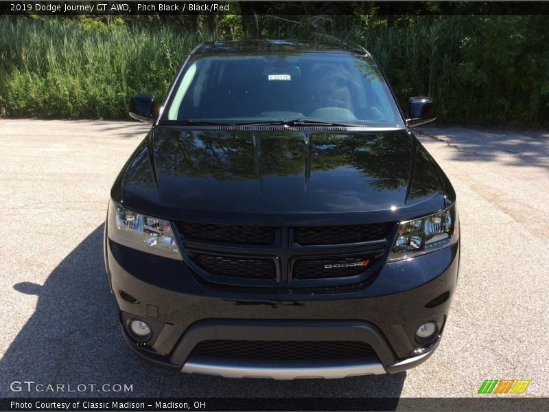 Pitch Black / Black/Red 2019 Dodge Journey GT AWD