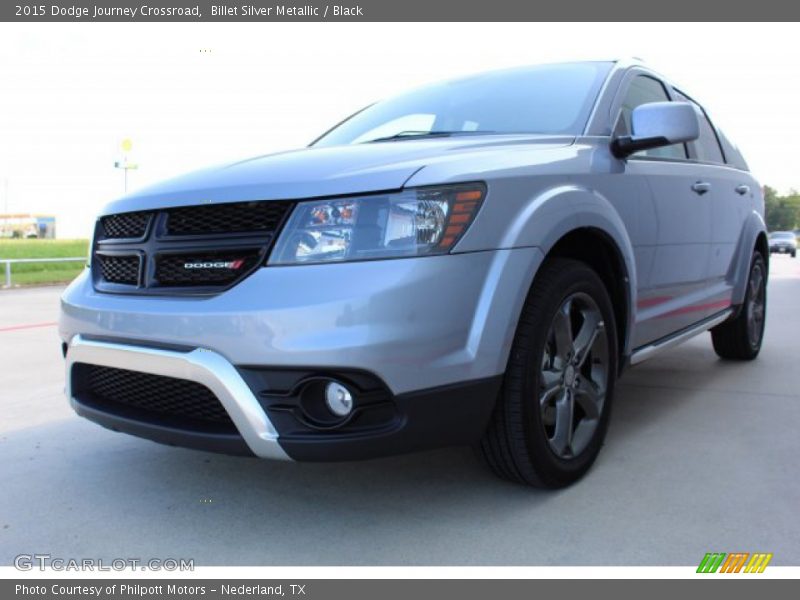 Billet Silver Metallic / Black 2015 Dodge Journey Crossroad