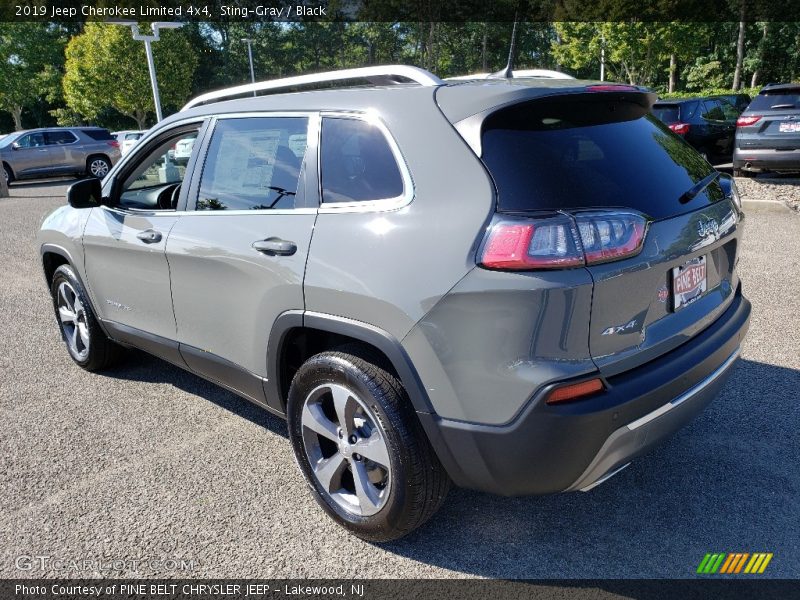 Sting-Gray / Black 2019 Jeep Cherokee Limited 4x4