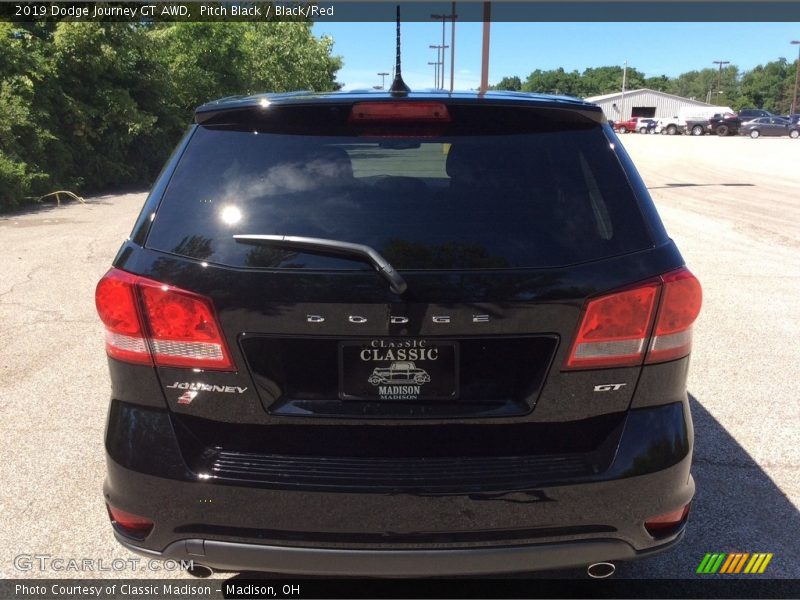 Pitch Black / Black/Red 2019 Dodge Journey GT AWD