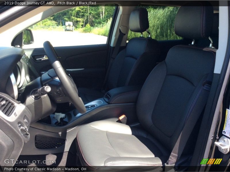 Pitch Black / Black/Red 2019 Dodge Journey GT AWD
