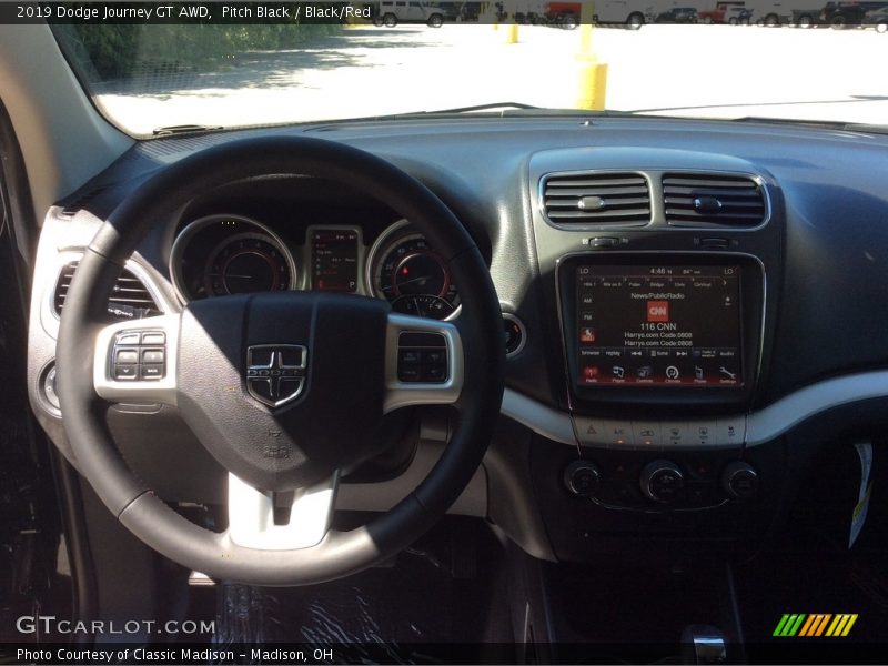 Pitch Black / Black/Red 2019 Dodge Journey GT AWD