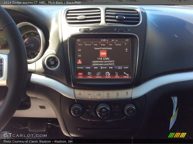 Pitch Black / Black/Red 2019 Dodge Journey GT AWD