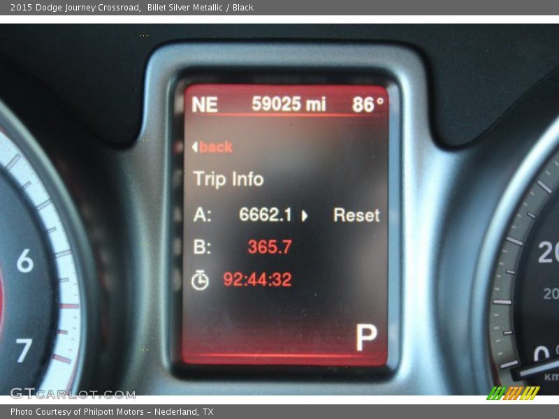 Billet Silver Metallic / Black 2015 Dodge Journey Crossroad