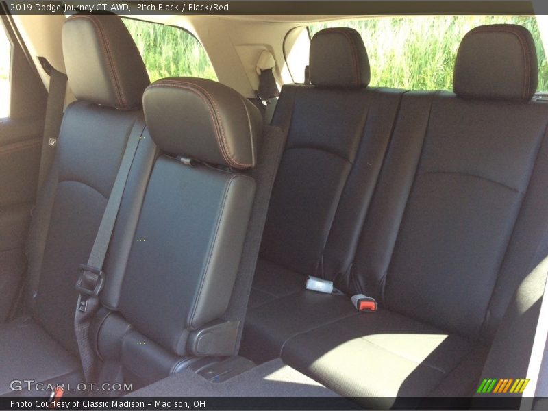 Pitch Black / Black/Red 2019 Dodge Journey GT AWD