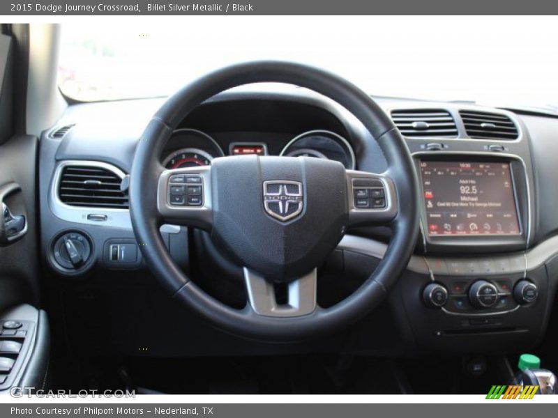 Billet Silver Metallic / Black 2015 Dodge Journey Crossroad