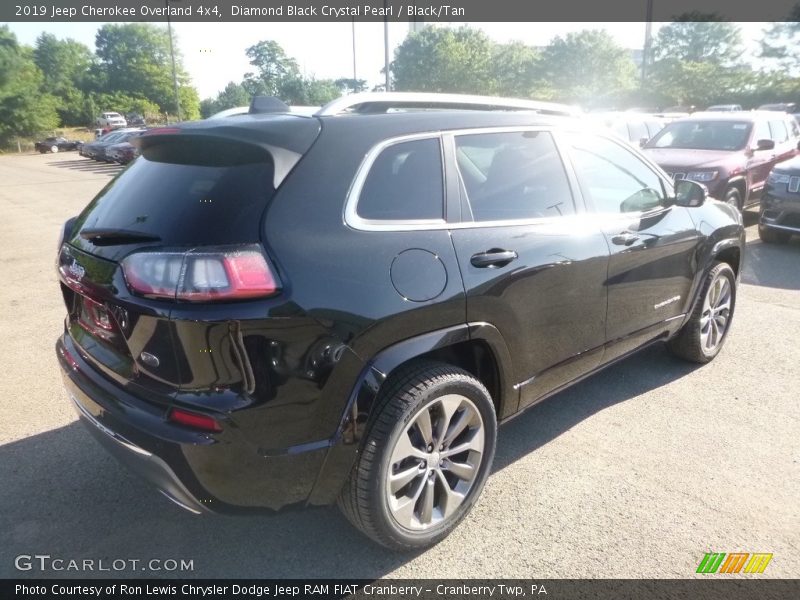 Diamond Black Crystal Pearl / Black/Tan 2019 Jeep Cherokee Overland 4x4