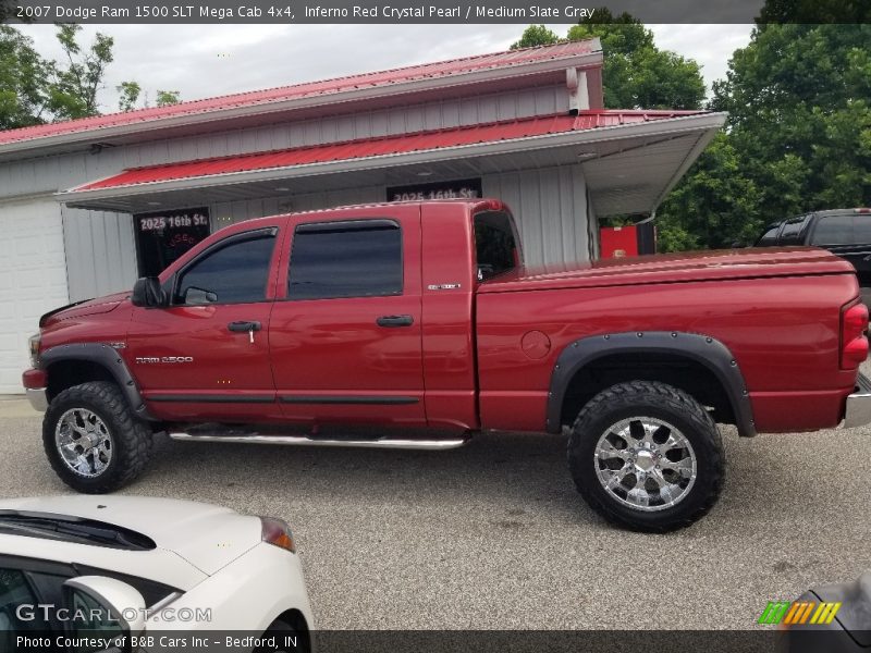 Inferno Red Crystal Pearl / Medium Slate Gray 2007 Dodge Ram 1500 SLT Mega Cab 4x4