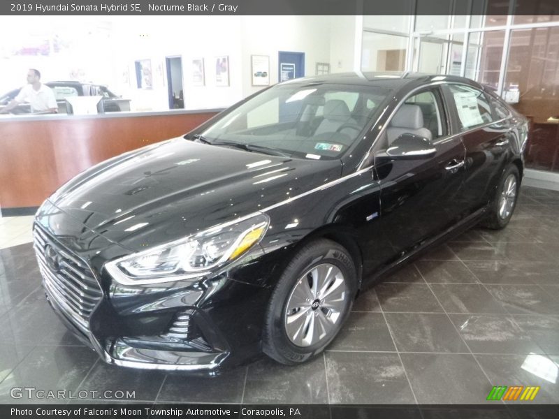 Nocturne Black / Gray 2019 Hyundai Sonata Hybrid SE