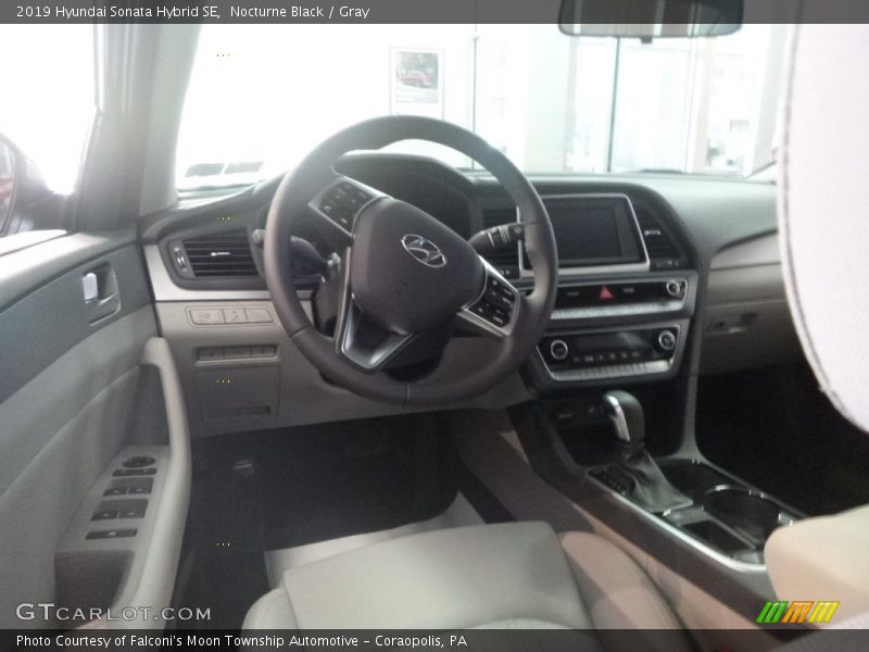 Nocturne Black / Gray 2019 Hyundai Sonata Hybrid SE