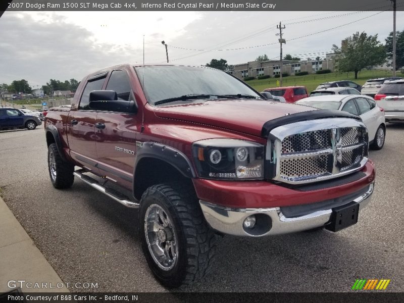 Inferno Red Crystal Pearl / Medium Slate Gray 2007 Dodge Ram 1500 SLT Mega Cab 4x4