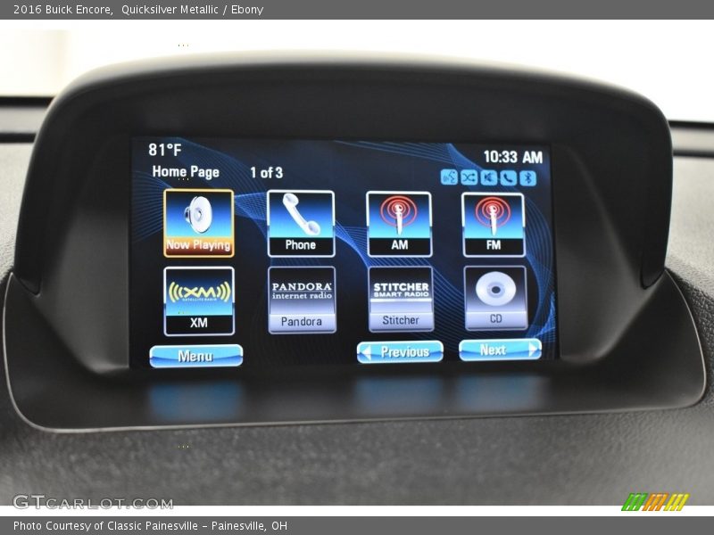 Quicksilver Metallic / Ebony 2016 Buick Encore