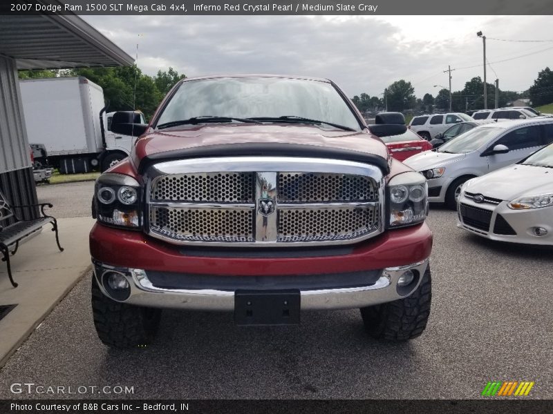 Inferno Red Crystal Pearl / Medium Slate Gray 2007 Dodge Ram 1500 SLT Mega Cab 4x4
