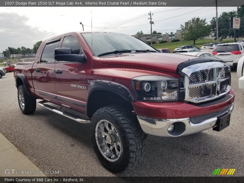 Inferno Red Crystal Pearl / Medium Slate Gray 2007 Dodge Ram 1500 SLT Mega Cab 4x4