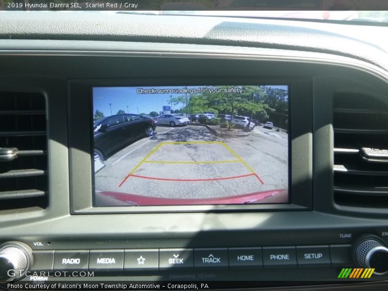 Scarlet Red / Gray 2019 Hyundai Elantra SEL