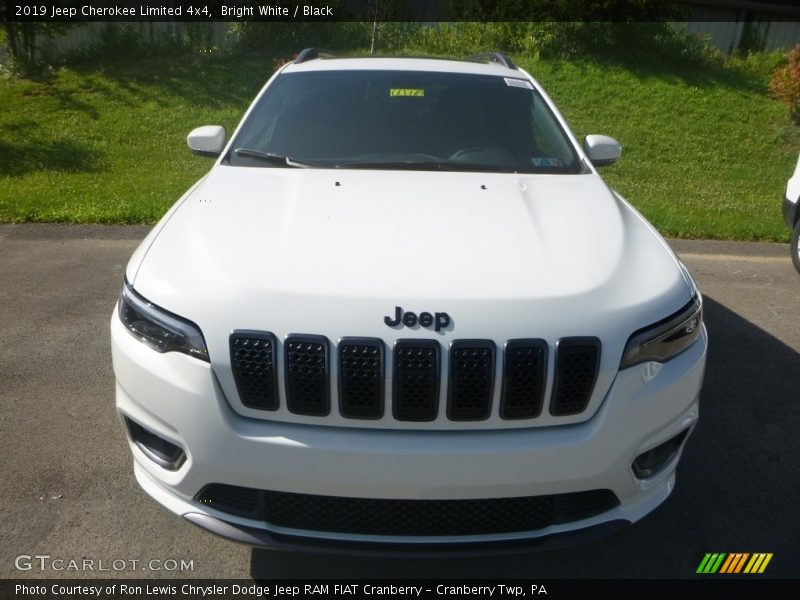 Bright White / Black 2019 Jeep Cherokee Limited 4x4