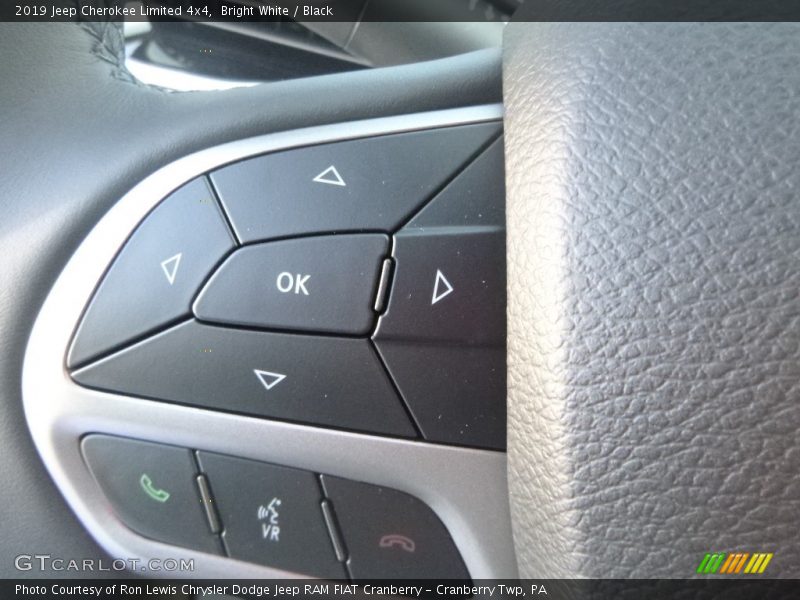 Bright White / Black 2019 Jeep Cherokee Limited 4x4