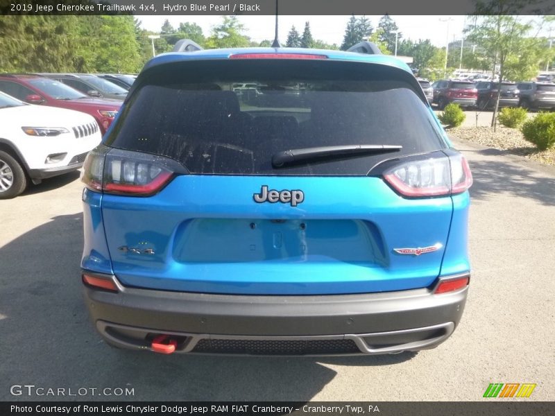 Hydro Blue Pearl / Black 2019 Jeep Cherokee Trailhawk 4x4