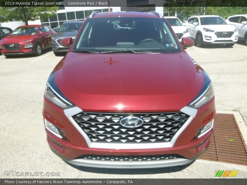 Gemstone Red / Black 2019 Hyundai Tucson Sport AWD