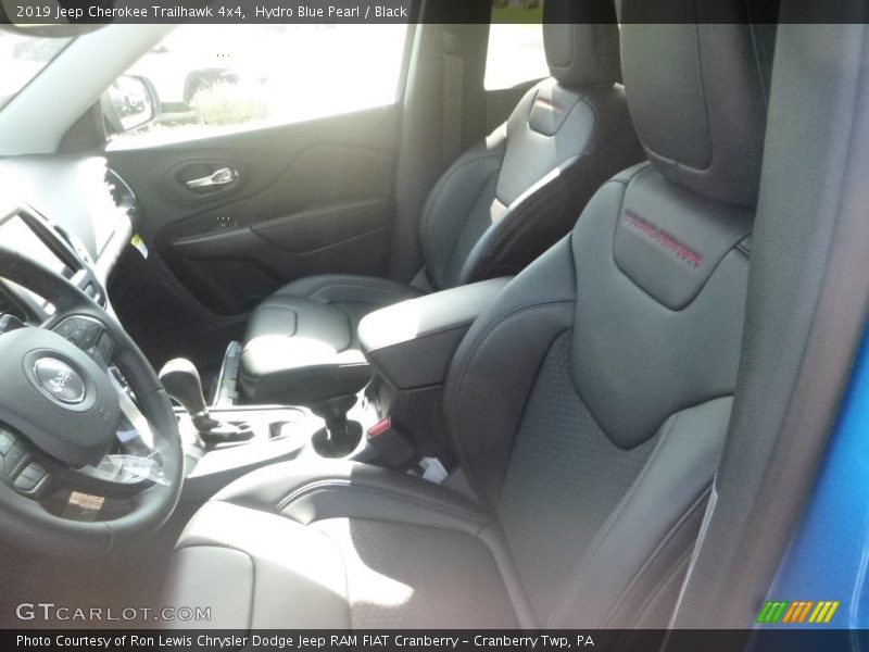 Hydro Blue Pearl / Black 2019 Jeep Cherokee Trailhawk 4x4