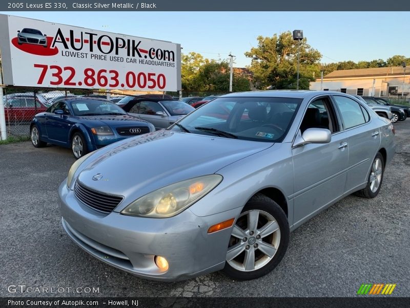 Classic Silver Metallic / Black 2005 Lexus ES 330
