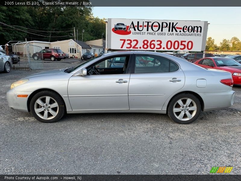 Classic Silver Metallic / Black 2005 Lexus ES 330