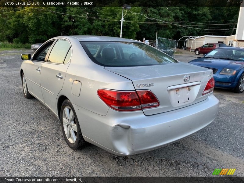 Classic Silver Metallic / Black 2005 Lexus ES 330