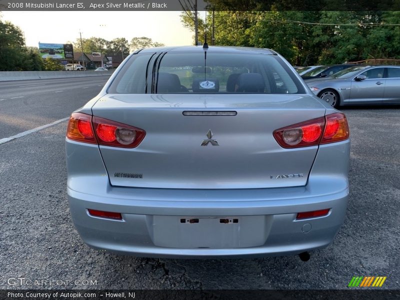 Apex Silver Metallic / Black 2008 Mitsubishi Lancer ES