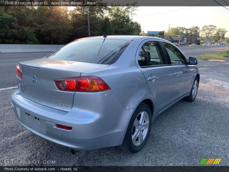 Apex Silver Metallic / Black 2008 Mitsubishi Lancer ES