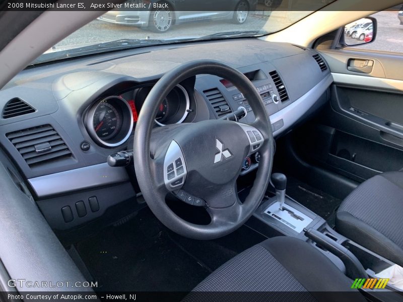 Apex Silver Metallic / Black 2008 Mitsubishi Lancer ES