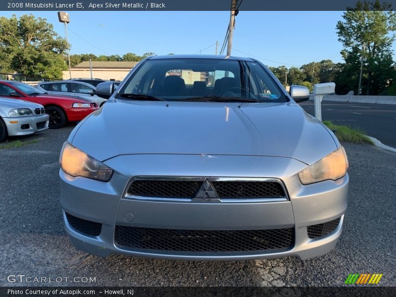 Apex Silver Metallic / Black 2008 Mitsubishi Lancer ES