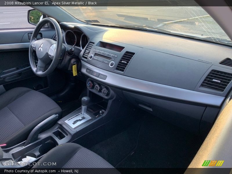 Apex Silver Metallic / Black 2008 Mitsubishi Lancer ES