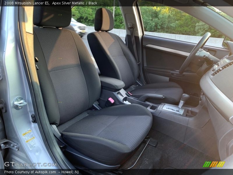 Apex Silver Metallic / Black 2008 Mitsubishi Lancer ES