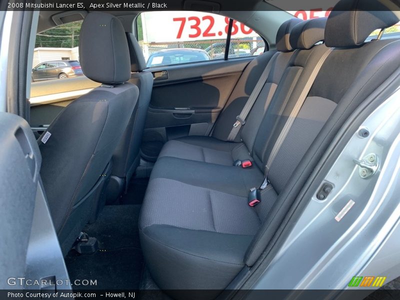 Apex Silver Metallic / Black 2008 Mitsubishi Lancer ES