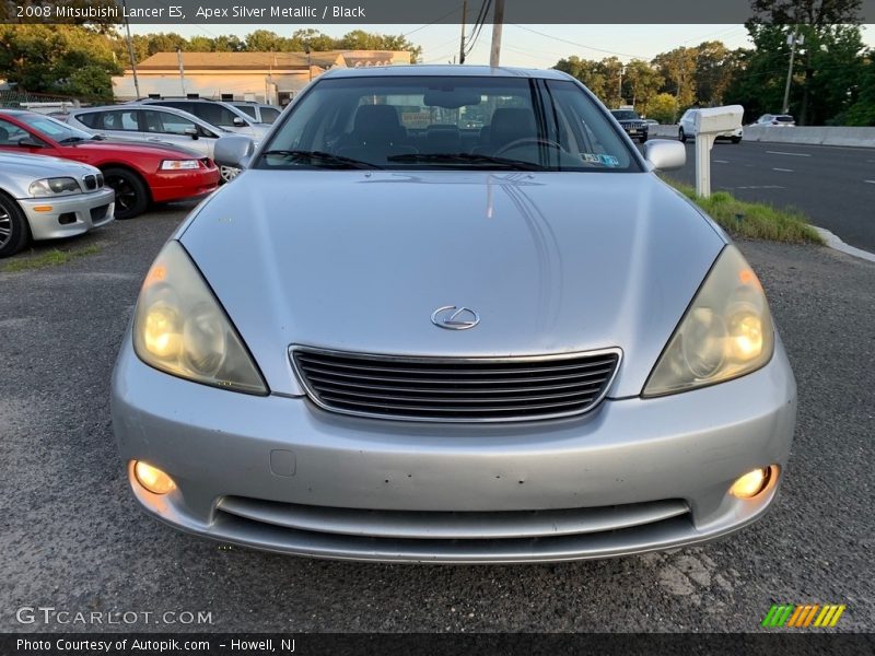 Apex Silver Metallic / Black 2008 Mitsubishi Lancer ES