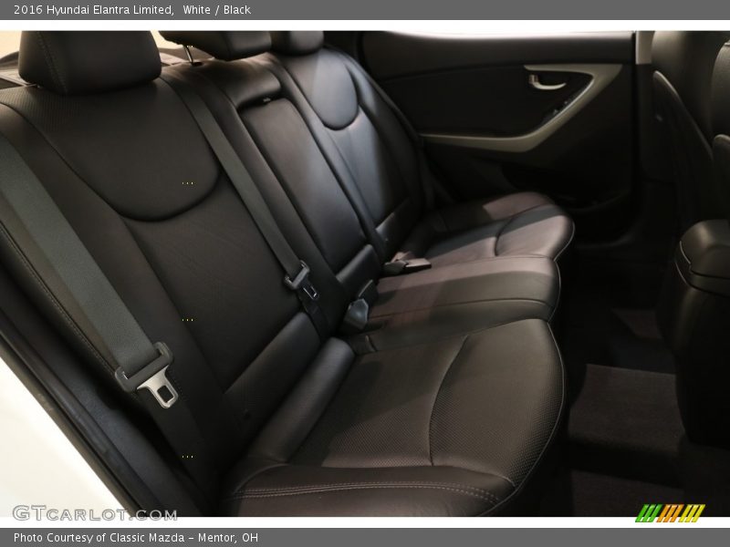 White / Black 2016 Hyundai Elantra Limited
