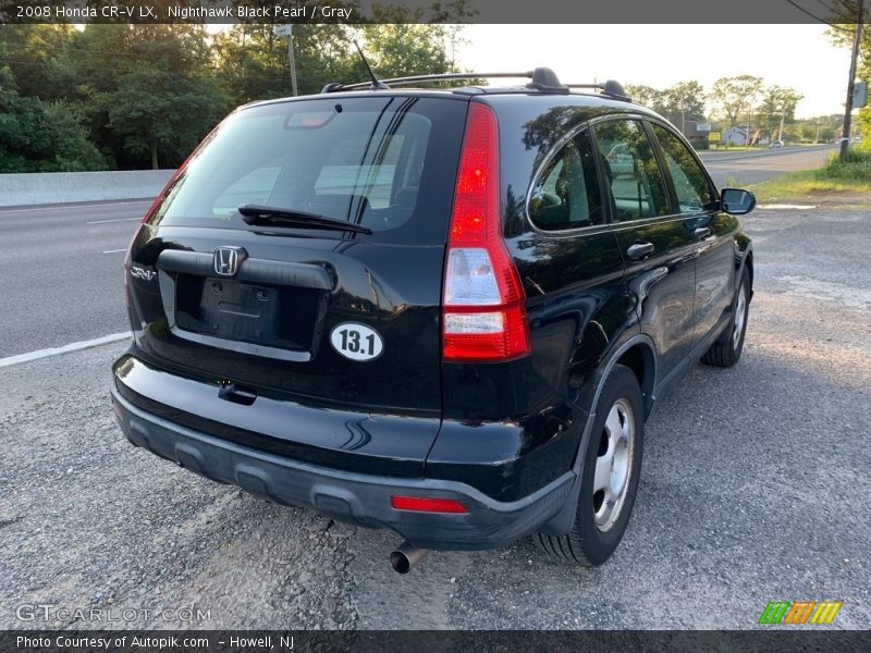 Nighthawk Black Pearl / Gray 2008 Honda CR-V LX